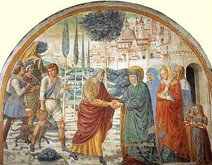 Art Print - Tabernacle Of The Visitation: Meeting At The Golden Gate