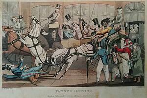 Henry Alken Art Print - Tandem Driving