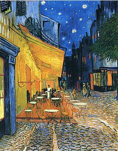 Forum Art Print - Terrace Of The Café On The Place Du Forum In Arles In The Evening