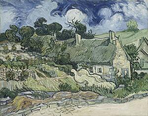 Cottage Art Print - Thatched Cottages At Cordeville