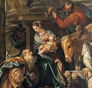 The Adoration Of The Kings. Detail - Art Print Art Print - The Adoration Of The Kings. Detail