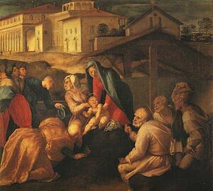 The Adoration Of The Magi. Detail - Art Print Art Print - The Adoration Of The Magi. Detail