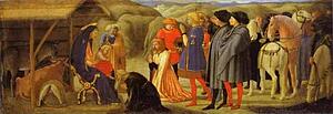 Art Print - The Adoration Of The Magi. Predella From The Pisa Altar
