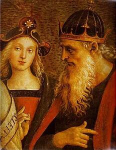 Art Print - The Almighty With Prophets And Sibyls. Detail