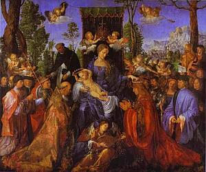 Art Print - The Altarpiece Of The Rose Garlands