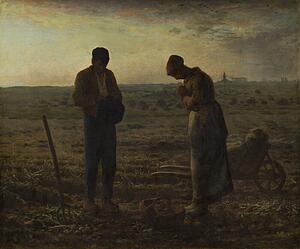 Jean Francois Millet Art Print - The Angelus