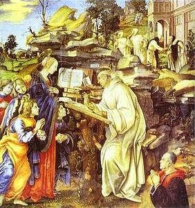 Art Print - The Apparition Of The Virgin To St. Bernard