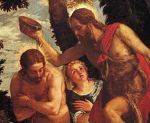 Art Print - The Baptism Of Christ. Detail