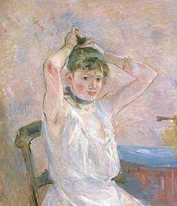 The Bath (Girl Arranging Her Hair) - Art Print Art Print - The Bath (Girl Arranging Her Hair)