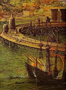 Art Print - The Bay Of Naples. Detail