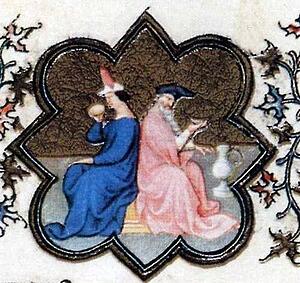 The Belles Heures Of Jean De France, Duke De Berry. January. Detail - Art Print Art Print - The Belles Heures Of Jean De France, Duke De Berry. January. Detail