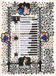 The Belles Heures Of Jean De France, Duke De Berry. January - Art Print Art Print - The Belles Heures Of Jean De France, Duke De Berry. January