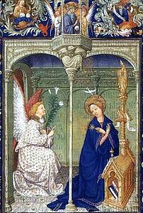 Art Print - The Belles Heures Of Jean De France, Duke De Berry. Annunciation. Detail