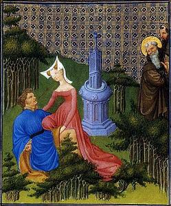 The Belles Heures Of Jean De France, Duke De Berry. Story Of A Saint. Detail - Art Print Art Print - The Belles Heures Of Jean De France, Duke De Berry. Story Of A Saint. Detail