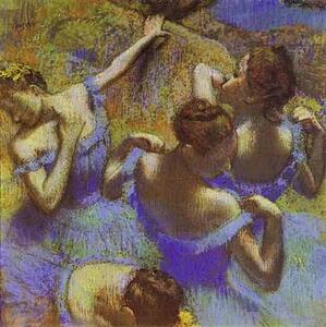 The Blue Dancers - Art Print Art Print - The Blue Dancers