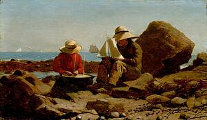 Building Art Print - The Boat Builders