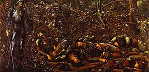 Art Print - 'the Briar Rose' Series, I: The Prince Enters The Briar Wood