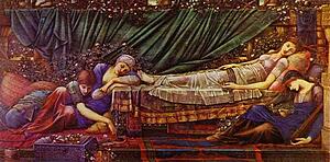 Art Print - 'the Briar Rose' Series, Iv: The Sleaping Beauty