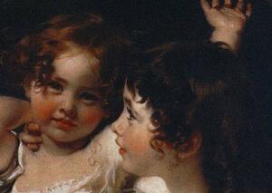 Art Print - The Calmady Children. (Emily Calmady, 1818-1906 And Laura Anne Calmady, 1820-94). Detail