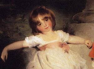 The Children Of Ayscoghe Boucherett. Detail - Art Print Art Print - The Children Of Ayscoghe Boucherett. Detail