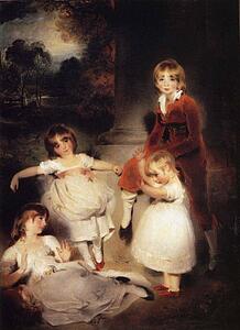 The Children Of Ayscoghe Boucherett - Art Print Art Print - The Children Of Ayscoghe Boucherett