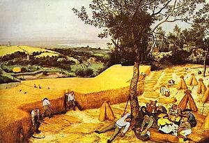 The Corn Harvest (August) - Art Print Art Print - The Corn Harvest (August)