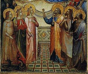 The Coronation Of The Virgin Among Saints And Angels. Detail - Art Print Art Print - The Coronation Of The Virgin Among Saints And Angels. Detail