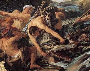 Art Print - The Crocodile Hunt. Detail