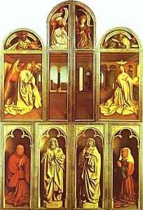 Art Print - The Ghent Altarpiece With Altar Wings Closed