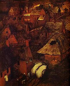 Art Print - The Gloomy Day (February). Detail