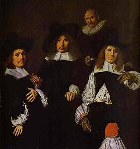 The Governors Of The Old Men's Almhouse At Haarlem. Detail - Art Print Art Print - The Governors Of The Old Men's Almhouse At Haarlem. Detail