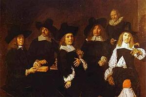 The Governors Of The Old Men's Almhouse At Haarlem - Art Print Art Print - The Governors Of The Old Men's Almhouse At Haarlem