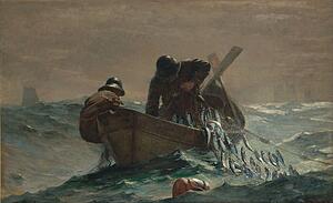 Homer Art Print - The Herring Net