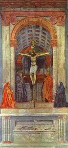 The Holy Trinity With The Virgin, St. John And Two Donors - Art Print Art Print - The Holy Trinity With The Virgin, St. John And Two Donors