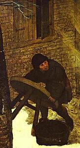 Art Print - The Hunters In The Snow (January). Detail