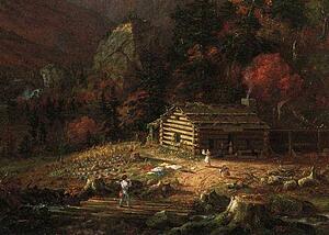 Art Print - The Hunter's Return. Detail