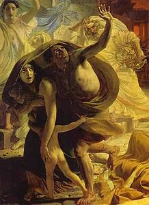 Art Print - The Last Day Of Pompeii. Detail