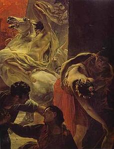 Art Print - The Last Day Of Pompeii. Detail