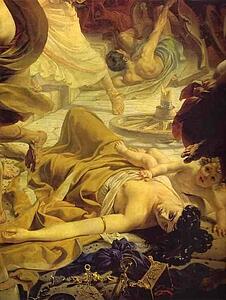 Art Print - The Last Day Of Pompeii. Detail