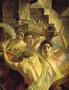 Art Print - The Last Day Of Pompeii. Detail