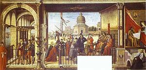 The Legend Of St. Ursula: The Arrival Of The English Ambassadors - Art Print Art Print - The Legend Of St. Ursula: The Arrival Of The English Ambassadors