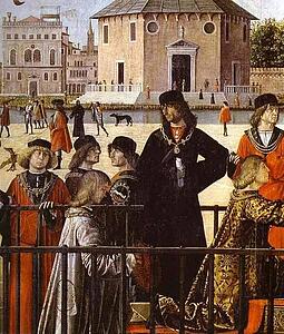 The Legend Of St. Ursula: The Arrival Of The English Ambassadors. Detail - Art Print Art Print - The Legend Of St. Ursula: The Arrival Of The English Ambassadors. Detail