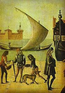 The Legend Of St. Ursula: The Arrival Of The English Ambassadors. Detail - Art Print Art Print - The Legend Of St. Ursula: The Arrival Of The English Ambassadors. Detail
