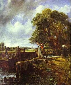 Art Print - The Lock (A Boat Passing A Lock)