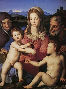 The Madonna And Child With St.elisabeth And The Infant St. John The Baptist - Art Print Art Print - The Madonna And Child With St.elisabeth And The Infant St. John The Baptist