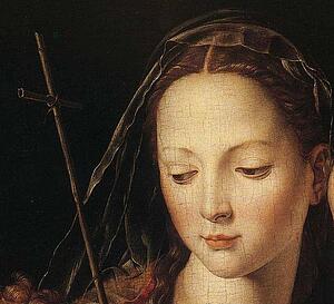 The Madonna And Child With The Infant St. John The Baptist. Detail - Art Print Art Print - The Madonna And Child With The Infant St. John The Baptist. Detail