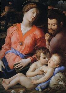 The Madonna And Child With The Infant St.john The Baptist, Known As The Panciatichi Madonna - Art Print Art Print - The Madonna And Child With The Infant St.john The Baptist, Known As The Panciatichi Madonna