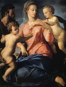 The Madonna And Child With The Infant St.john The Baptist - Art Print Art Print - The Madonna And Child With The Infant St.john The Baptist