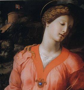 The Madonna And Child With The Infant St.john The Baptist, Known As The Panciatichi Madonna. Detail - Art Print Art Print - The Madonna And Child With The Infant St.john The Baptist, Known As The Panciatichi Madonna. Detail