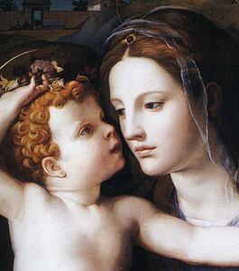 The Madonna And Child With The Infant St. John The Baptist And A Saint. Detail - Art Print Art Print - The Madonna And Child With The Infant St. John The Baptist And A Saint. Detail